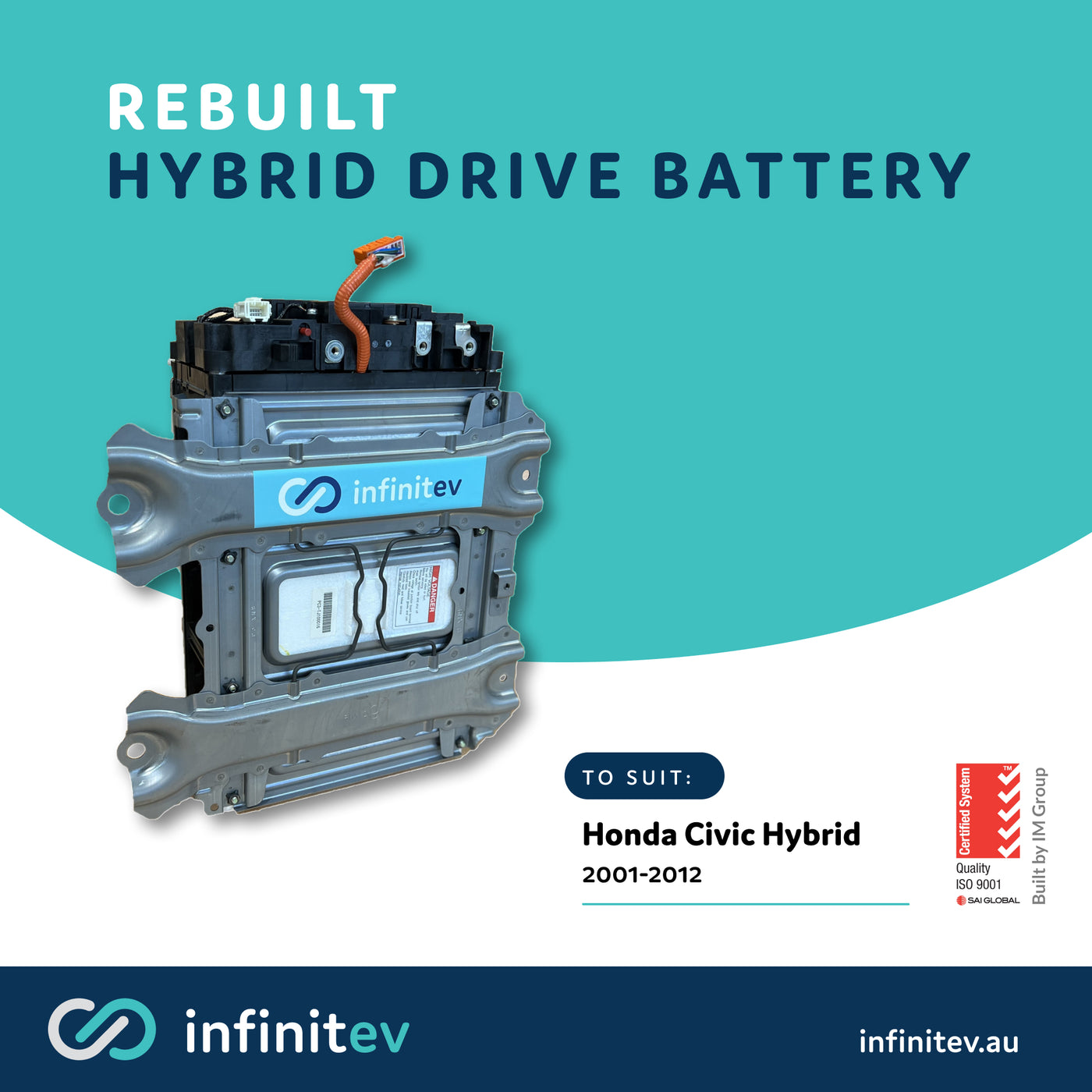 Infinitev New Replacement Hybrid Battery to suit Honda Civic Hybrid FD (2006-2012)