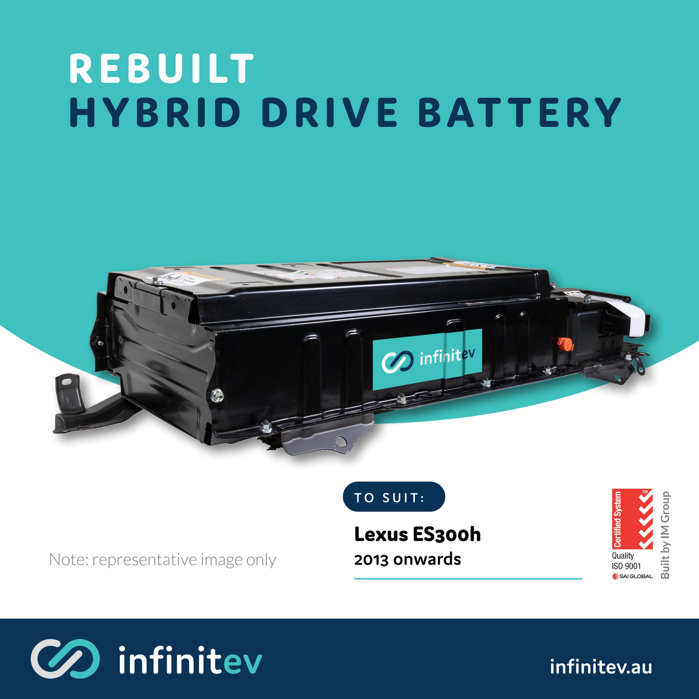 Infinitev Rebuilt Replacement  Hybrid Battery to suit Lexus ES300h (2013 onwards)