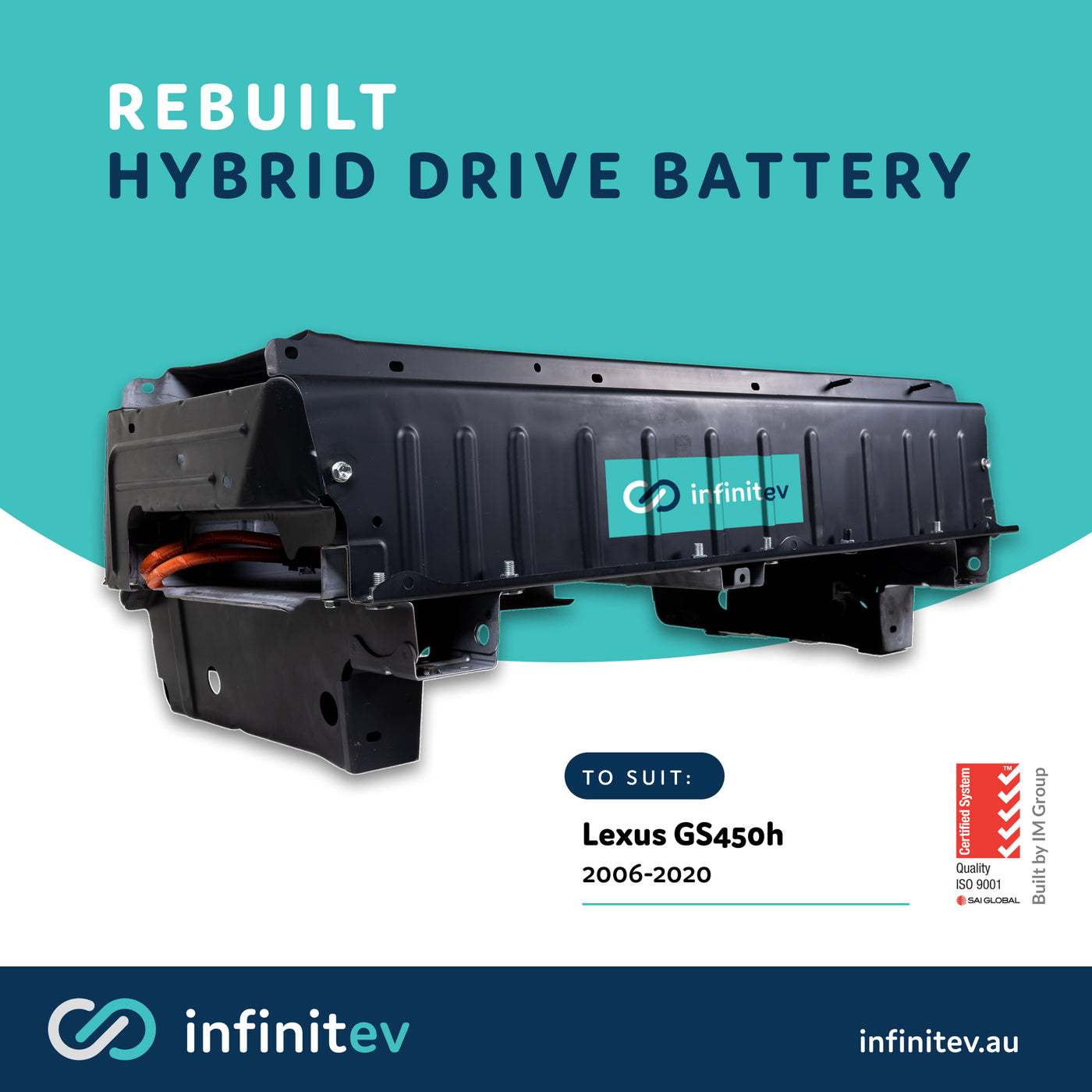 Infinitev New Replacement Hybrid Battery to suit Lexus GS450h (2012-2020)