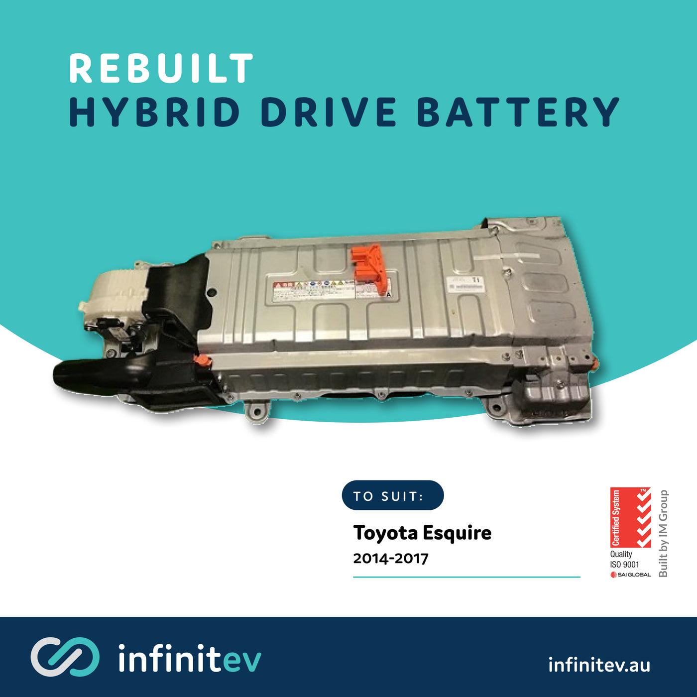 Infinitev New Replacement Hybrid Battery to suit Toyota Esquire Hybrid (2014-2017)