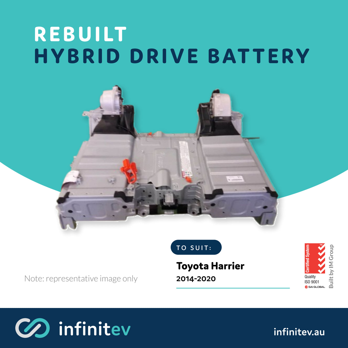 Infinitev New Replacement Hybrid Battery to suit Toyota Harrier Hybrid (2014-2020)