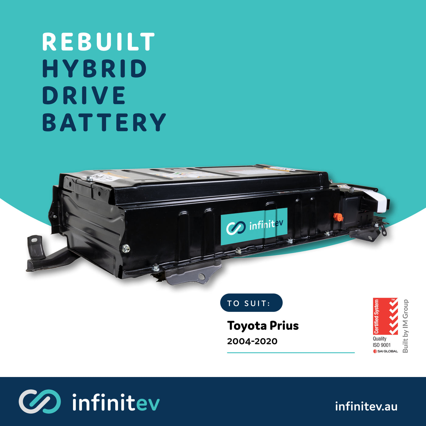 Infinitev New Replacement Hybrid Battery to suit Toyota Prius Gen 2 (NHW20, 2003-2011)