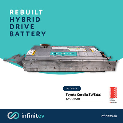 Infinitev Rebuilt Replacement  Hybrid Battery to suit Toyota Corolla ZWE186 (2016-2018)